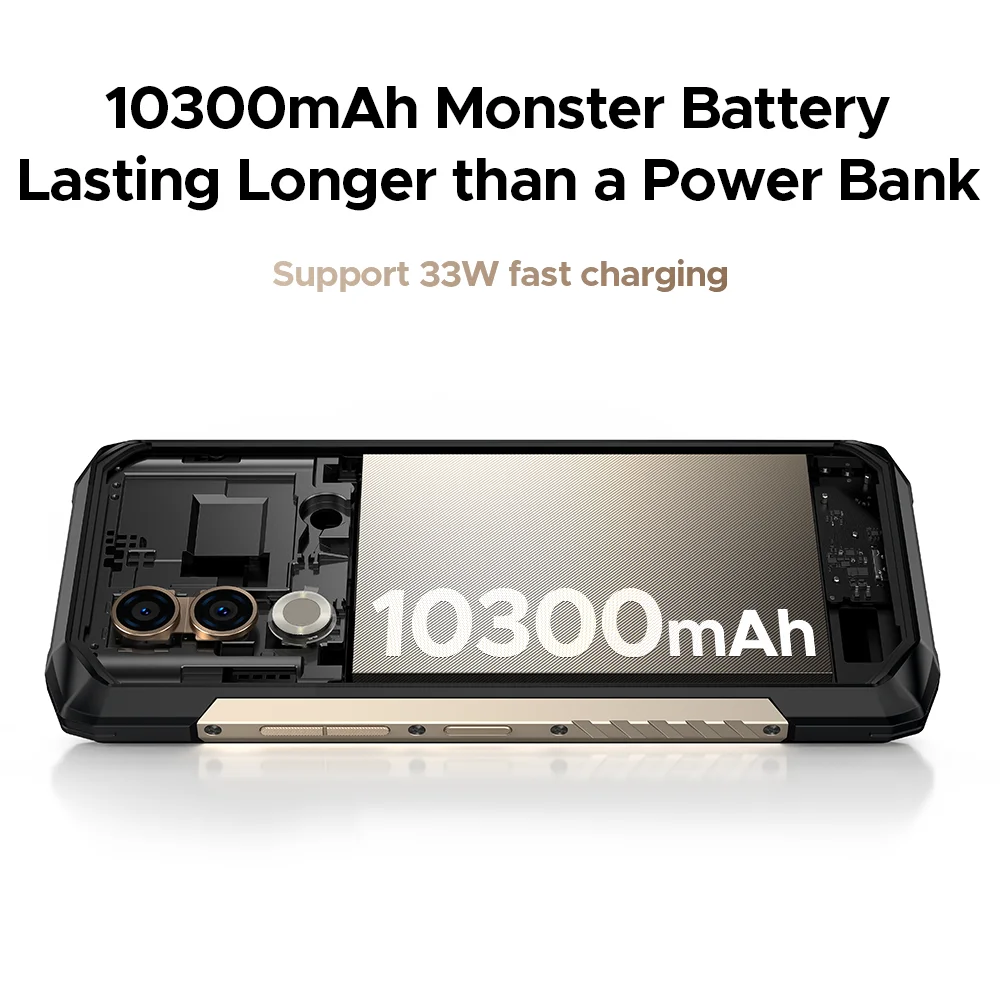 Global Version DOOGEE Blade20 Turbo 5G Rugged Phone Android 15 Gemini Al 10300mAh Battery 6.6'' HD+ 8GB 256GB NFC Smartphone - Image 5