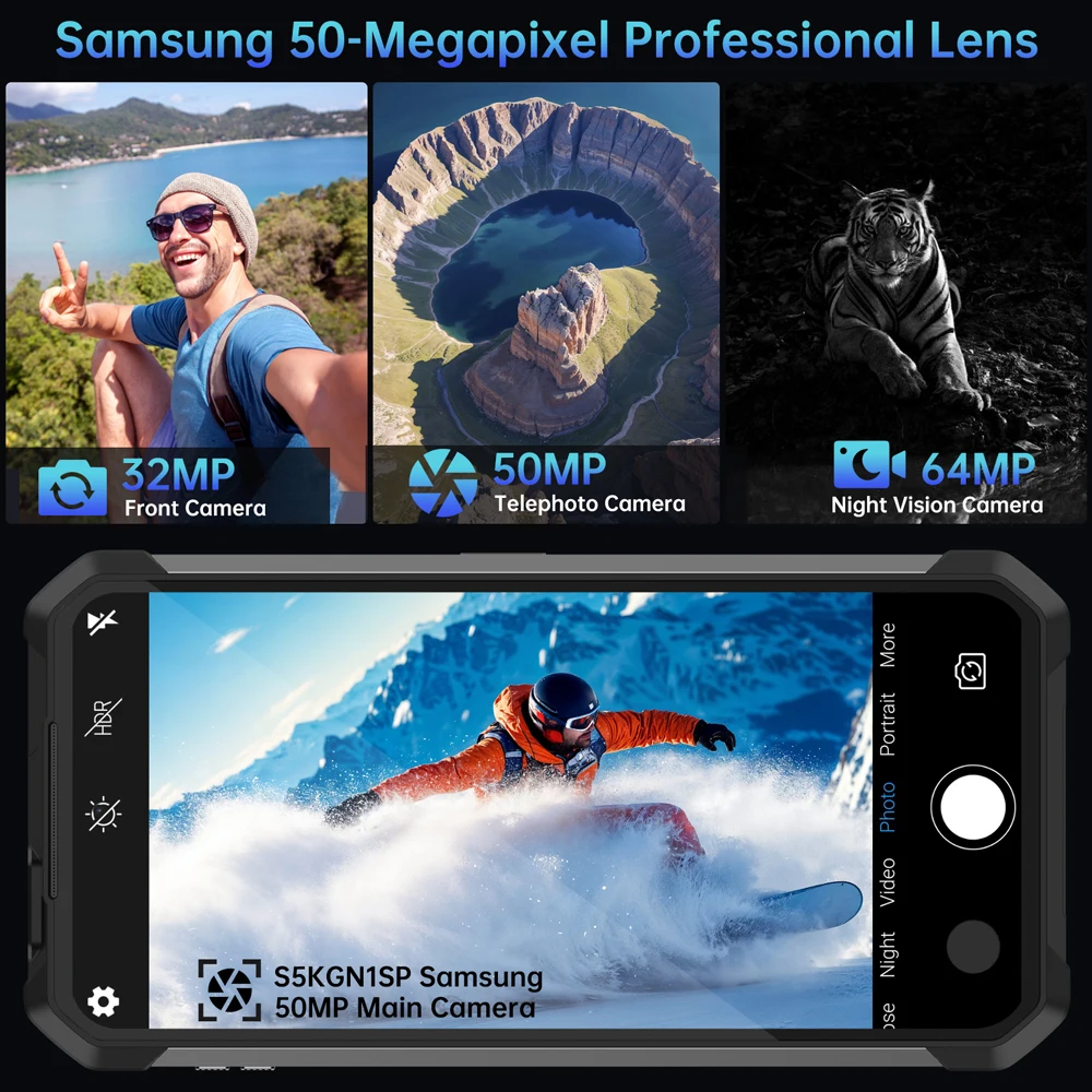 【Ship from US EU】Unihertz 8849 Tank 4 Pro Smartphone Android 14 with 720P Projector 36GB+1TB Dimensity 8300 5G 11600mAh AMOLED - Image 6