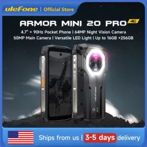 kf-Sd91835971e0b4647a998124f7461eac7o Ulefone Armor Mini 20 Pro 5G 4.7" Rugged Phone 64MP Night Camera 6200mAh Smartphone LED Light 16+256GB Android 14 Mobile phone
