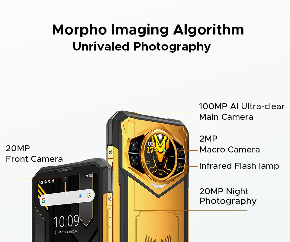 World Premiere DOOGEE S200 X 5G Rugged Phone 12+512GB Smartphone 6.72” FHD+120Hz IPS screen Dimensity 7050 10100mAh battery 33W - Image 5