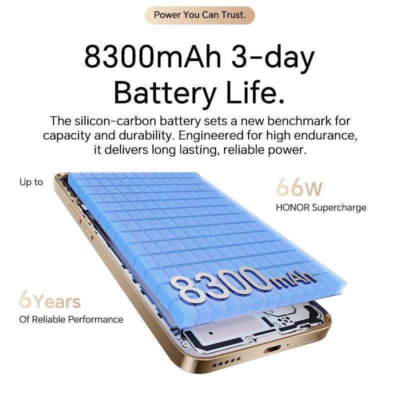 2025 New HONOR X9d Global Version 5G Smartphone 6.79" 120Hz AMOLED Display 8300mAh Batteey Anti drop Waterproof Phone 108MP NFC - Image 4