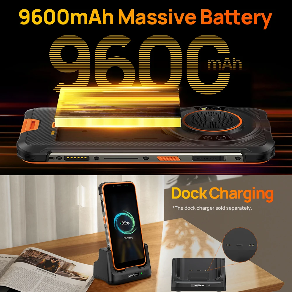 Ulefone Power Armor 16S Rugged Waterproof Smartphone NFC 16GB+128GB 50MP Camera 9600mAh Android 13 Phone Global - Image 4