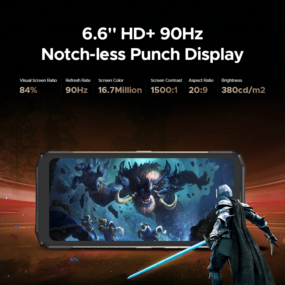 Global Version DOOGEE Blade20 Turbo 5G Rugged Phone Android 15 Gemini Al 10300mAh Battery 6.6'' HD+ 8GB 256GB NFC Smartphone - Image 4