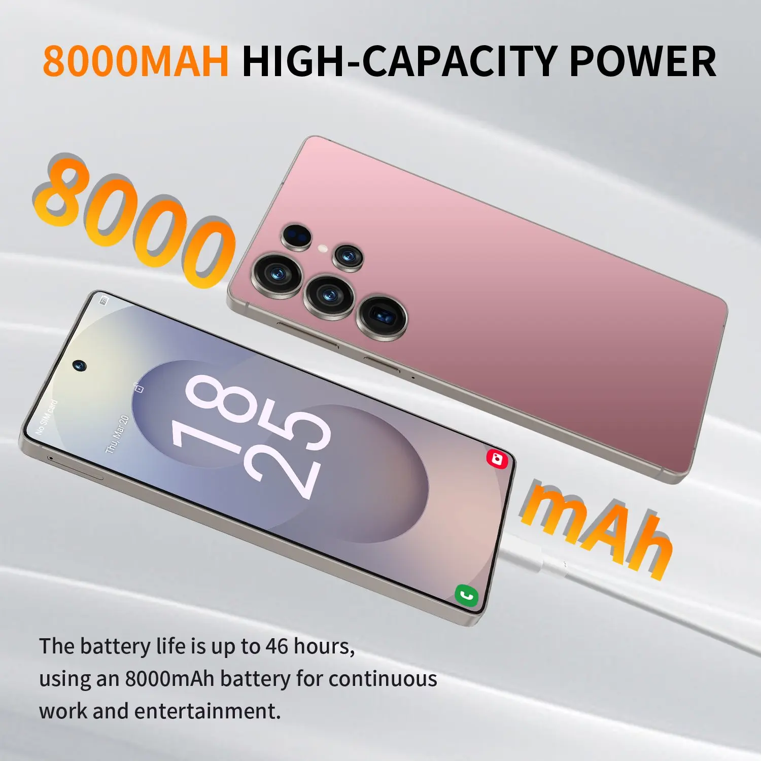 2025 Original phone S27 ultra 7.3 inch HD 4K Android 15 22GB+2TB 8000mAh Battery 4G 5G Dual Sim Card WiFi GPS Google - Image 5