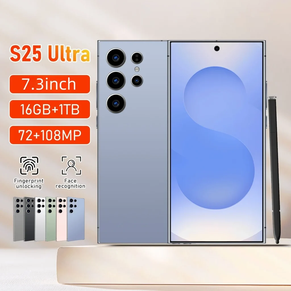 2025 Global Version S25 UItra Global Phone, Enjoy the Ultimate Experience! 16GB+1T large space, 5G smartphone 7.3 inch large scr