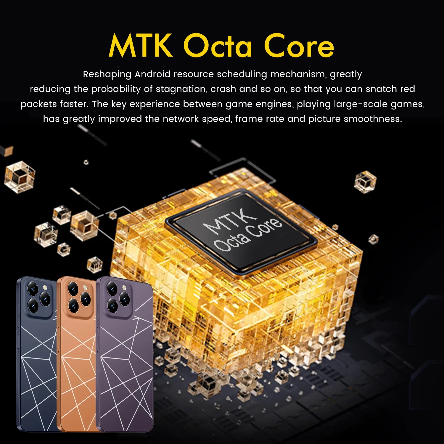 Global Version I16 Pro Max Smartphone Android,6.8'',12GB RAM 512GB ROM,Dual SIM,Mobile phones,Google Play Store,24+48MP,6800mAh - Image 3