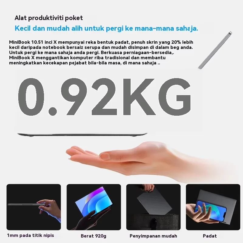 CHUWI MiniBook X 2 in 1 Laptop Intel N150(up to 3.6GHz) 512GB ROM 16GB LPDDR5 10.51" 1200x1920 FHD IPS Windows 11 Notebook - Image 5