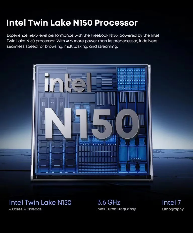 CHUWI FreeBook Tablet Laptop2-in-1 Intel N150 13.5'' FHD Touch Screen 16GB LPDDR5 RAM 512GB SSD WIFI6 BT5.2 Windows 11 Notebook - Image 2